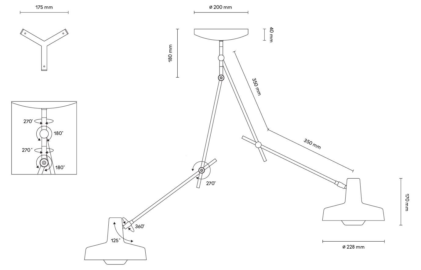 ARIGATO DOUBLE ceiling lamp
