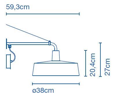 SOHO D38 OUTDOOR wall lamp