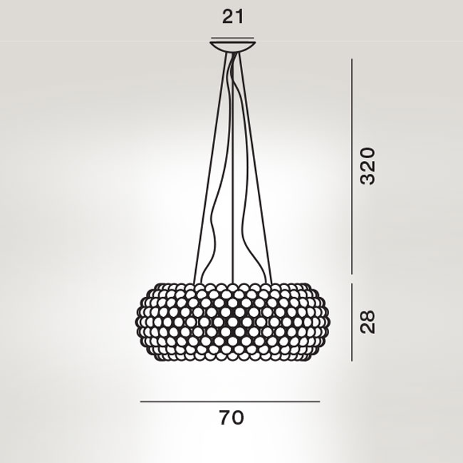 large D 70 cm Led version - not dimmable