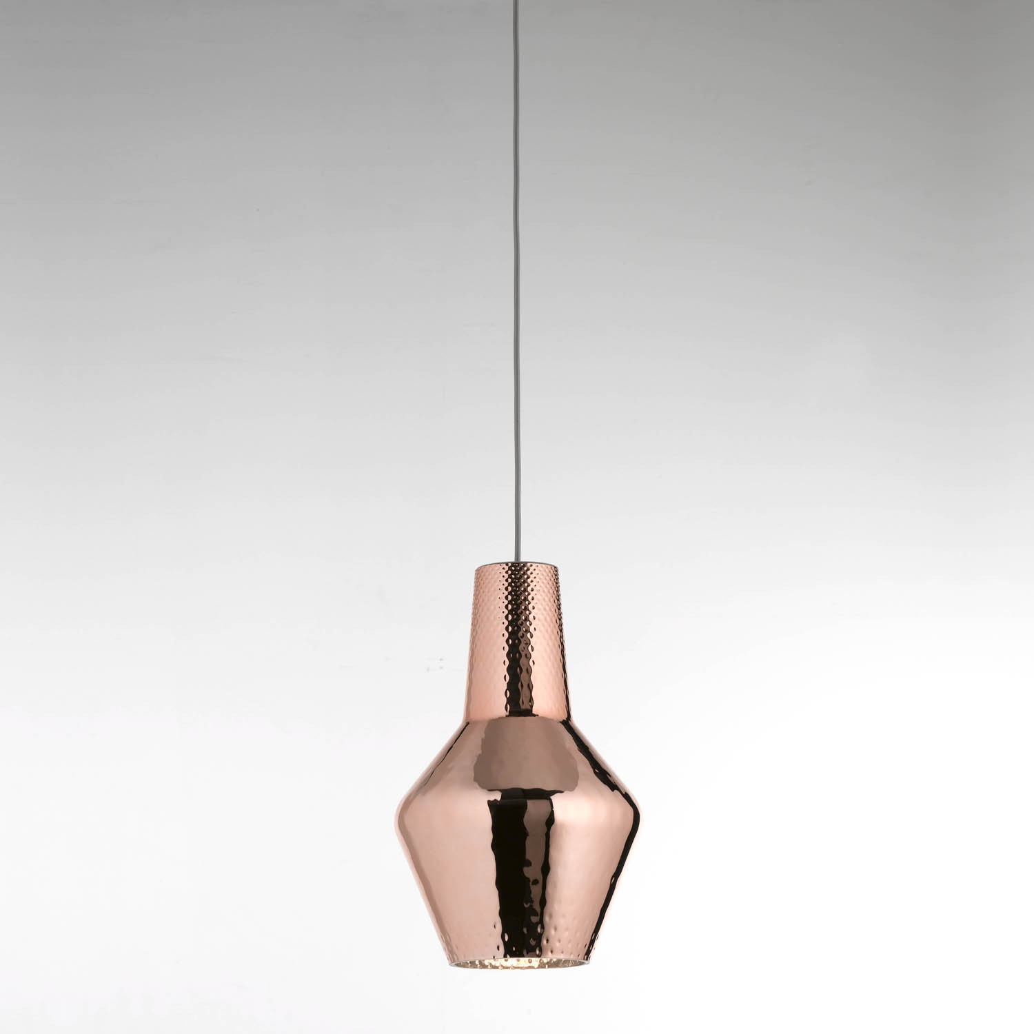 ROMEO suspension lamp IN METALLIC FINSHES