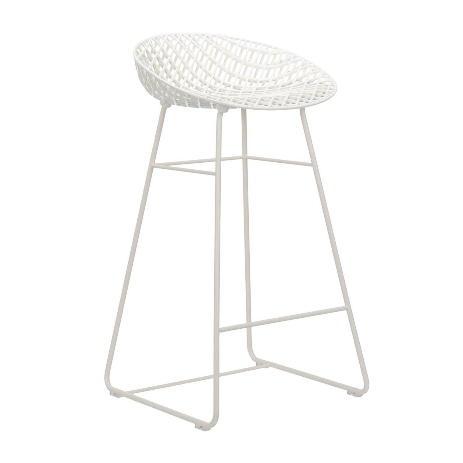 white seat / white frame
