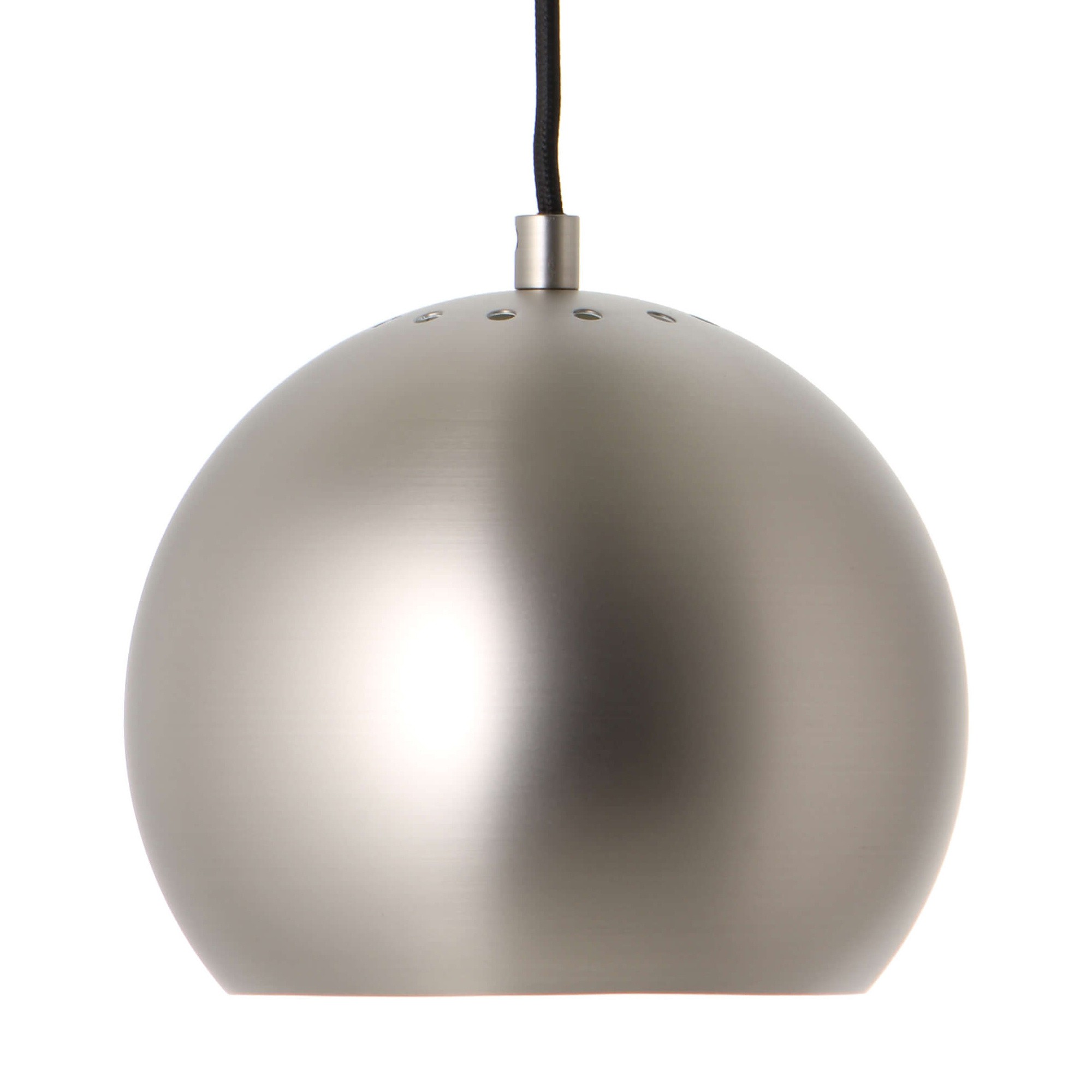 brushed aluminium / black cord