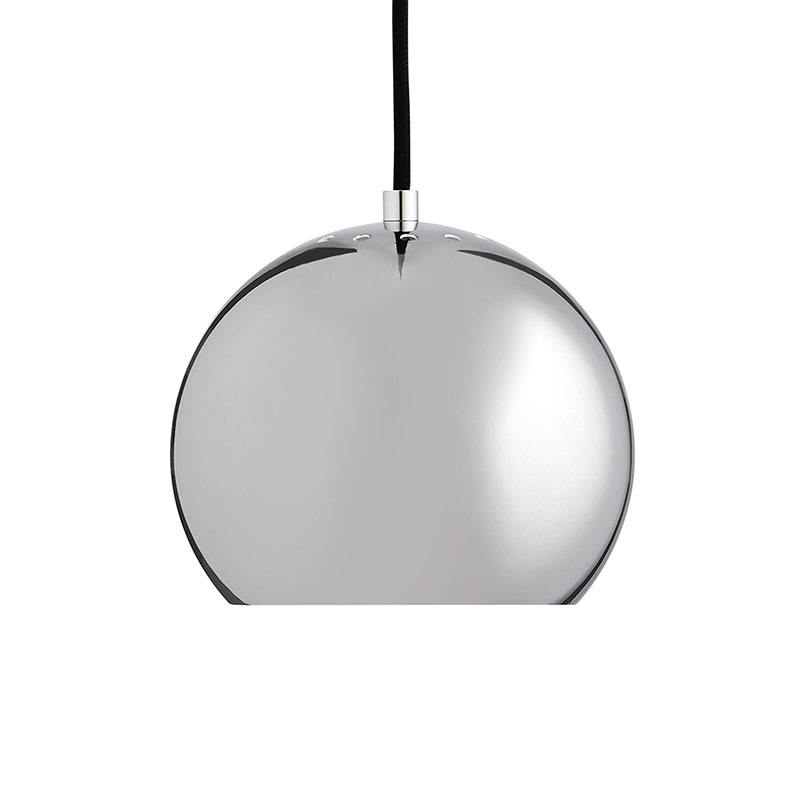 chrome glossy / black fabric cord