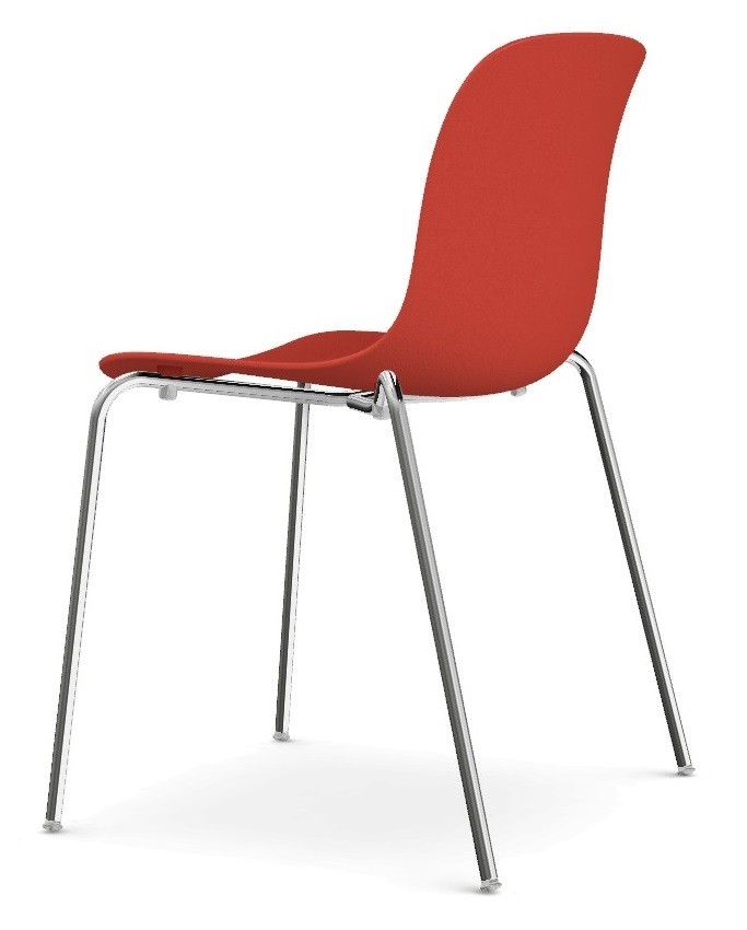 chromed structure - coral red seat