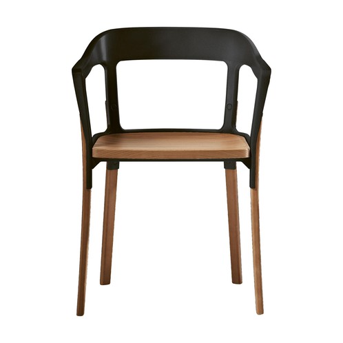 natural oak wood / black