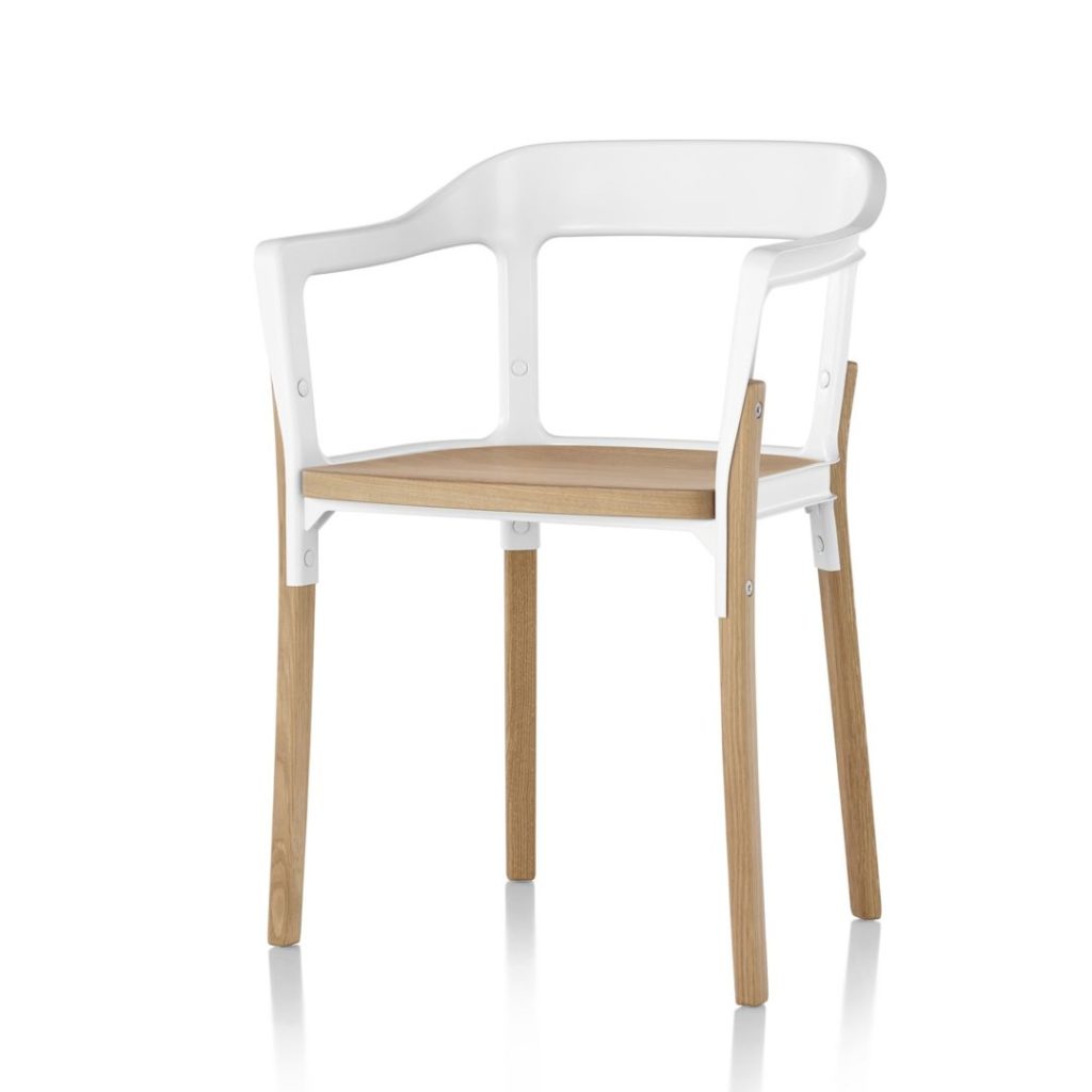 natural beech wood / white
