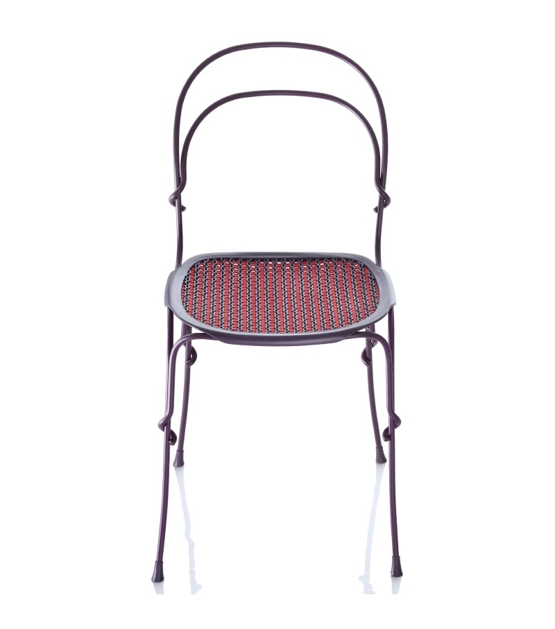 purple structure / purple & red seat