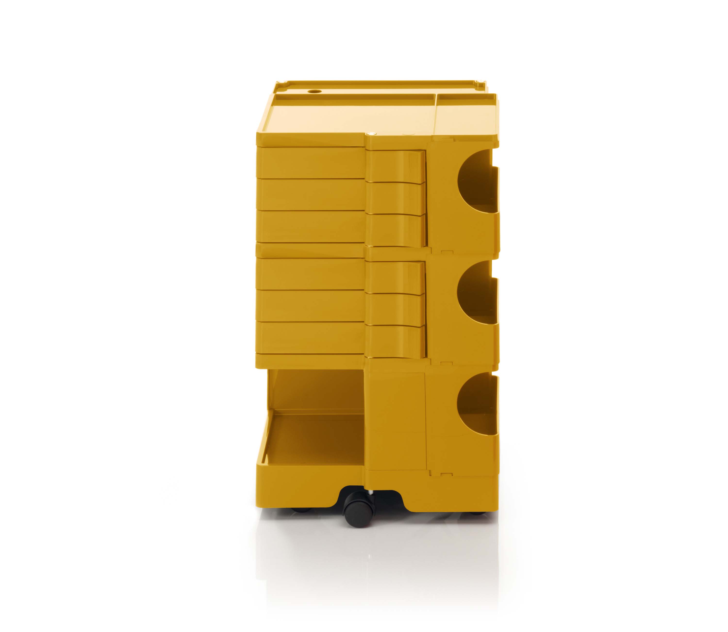 Boby τροχήλατο έπιπλο με έξι χαμηλά  συρτάρια honey yellow 