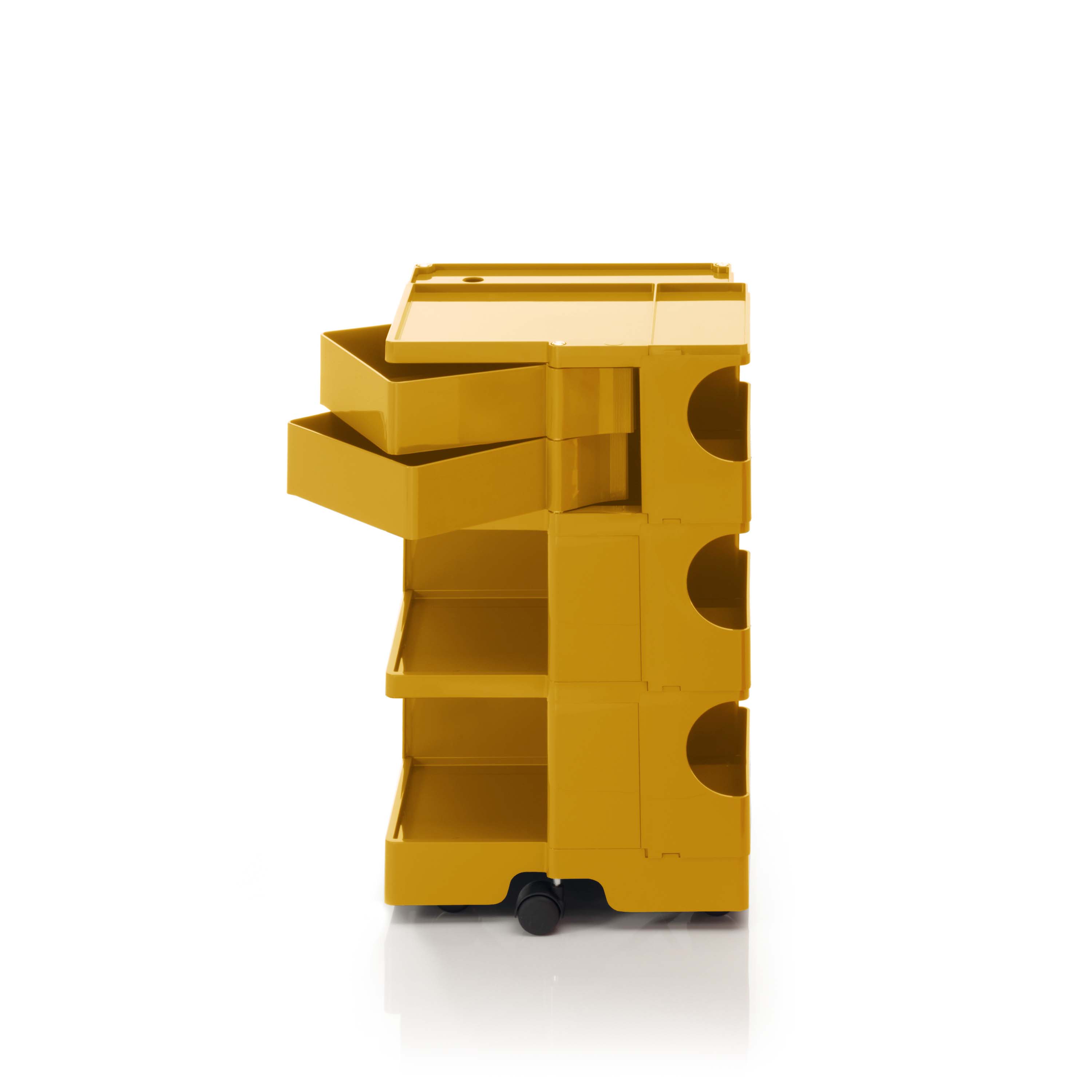 Boby τροχήλατο έπιπλο με δύο ψηλά  συρτάρια σε honey yellow 