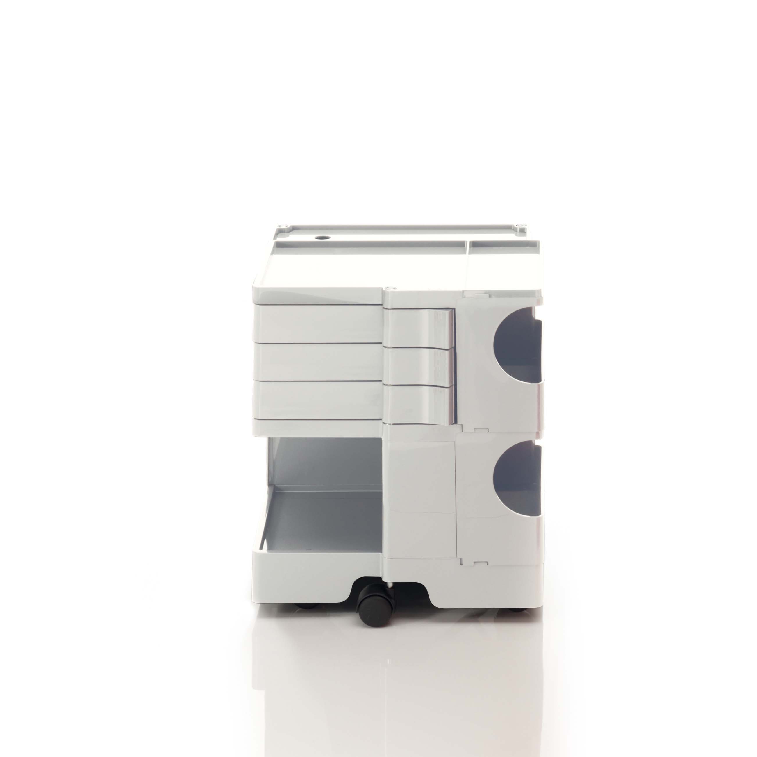 Boby trolley B23 with three drawers white