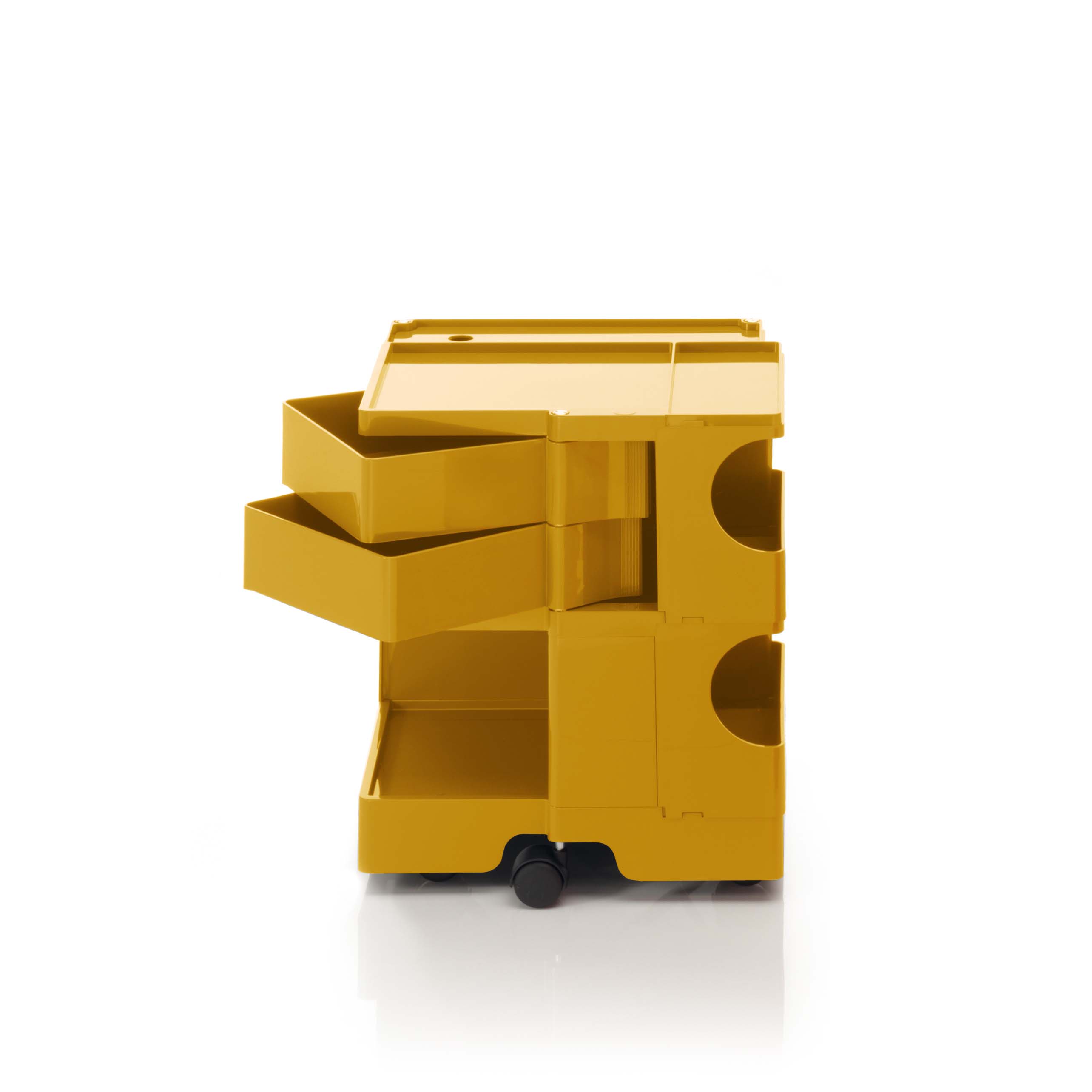 Boby trolley B22 with  two drawers honey yelow 