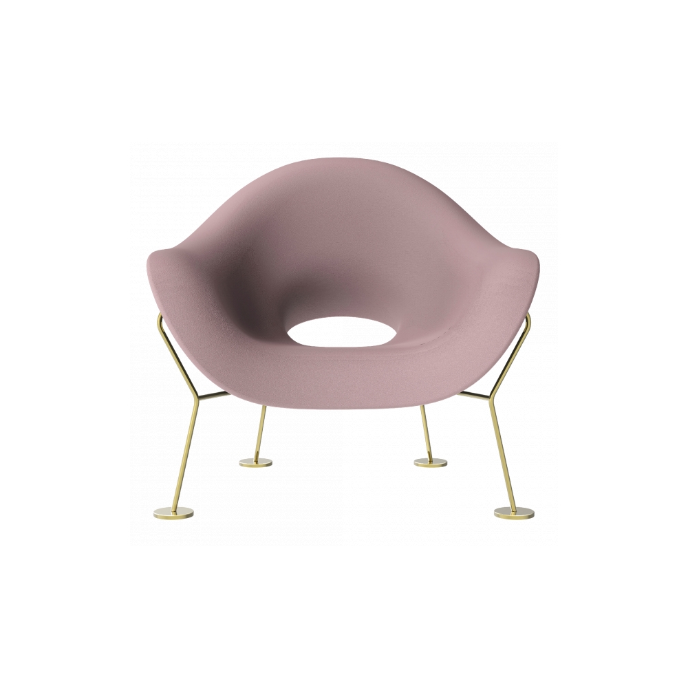 brass structure - pink seat