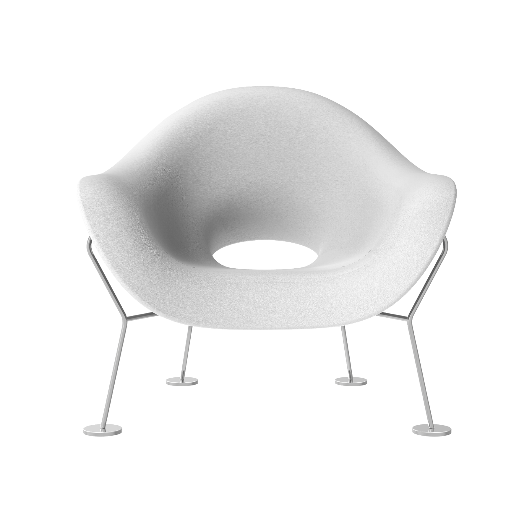 chrome structure - white seat