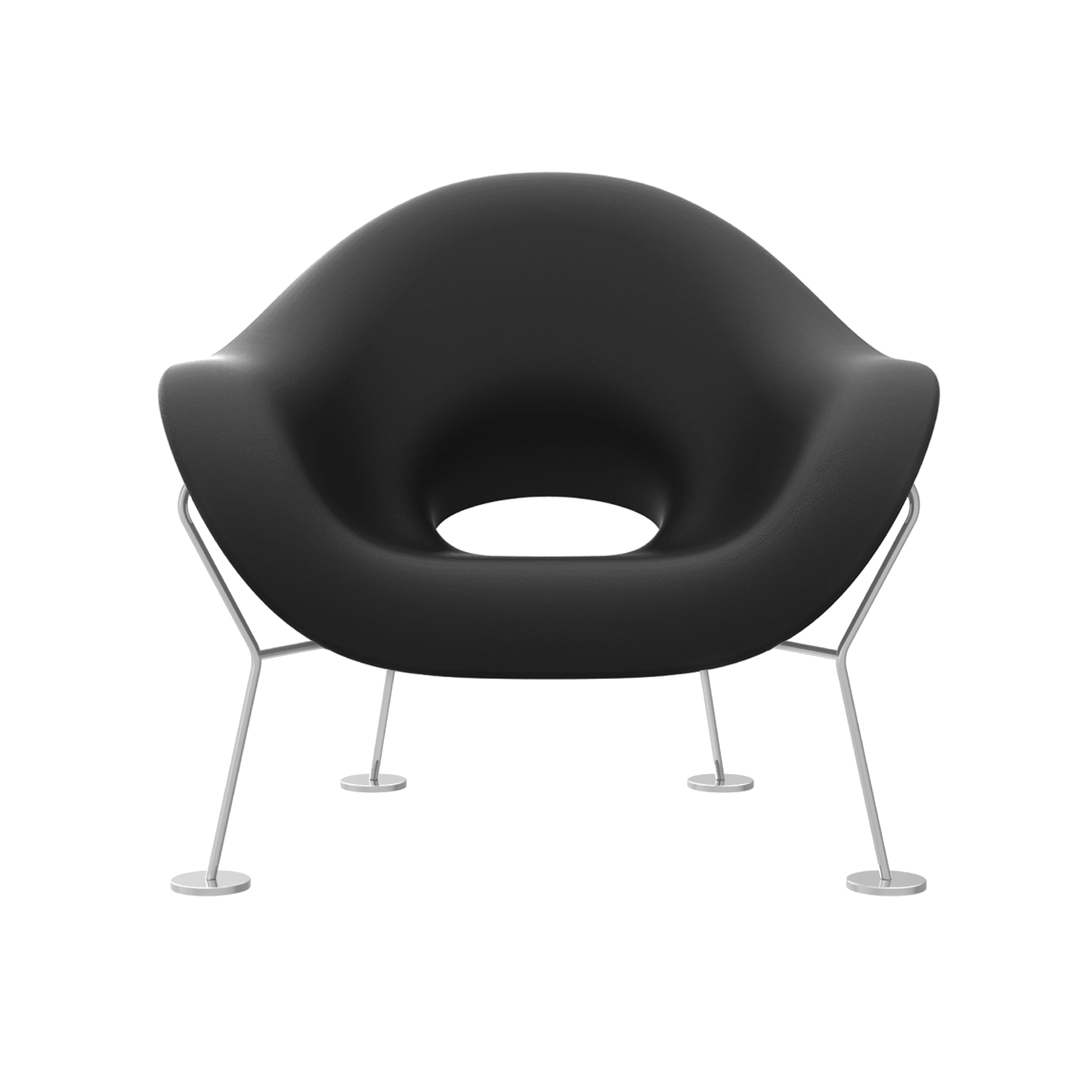 chrome structure - black seat