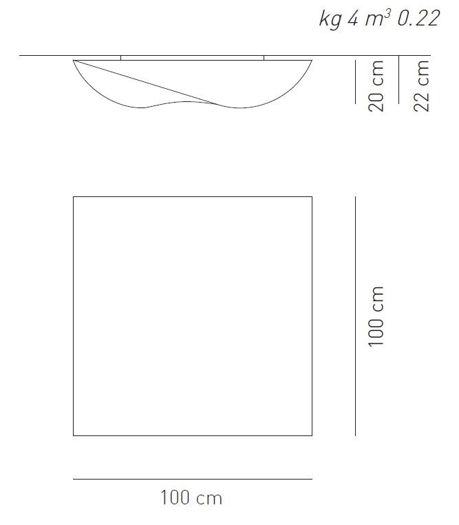 large 100 x 100cm