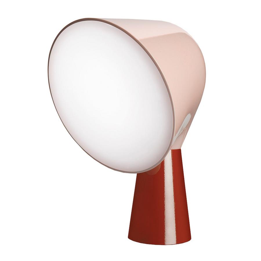 pale rosa and  burgundy red