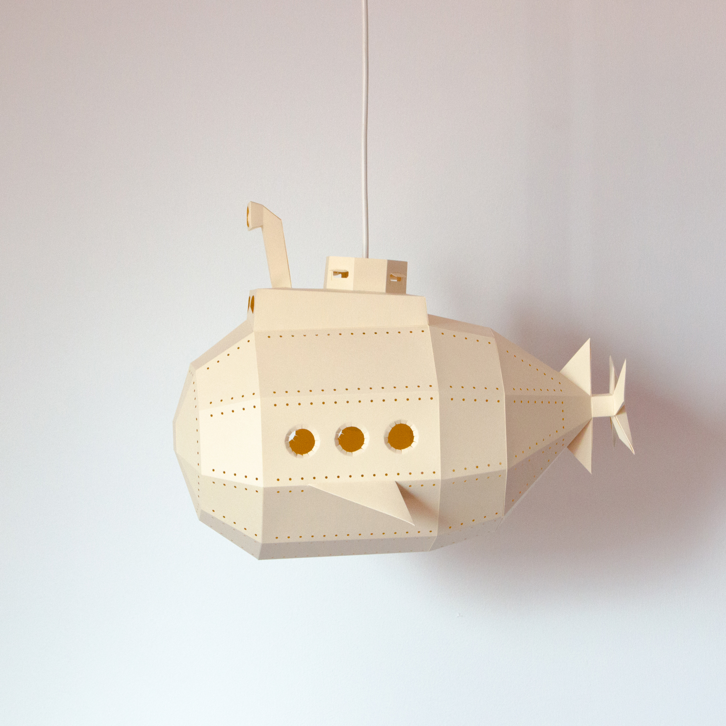 SUBMARINE DIY κρεμαστό χάρτινο φωτιστικό