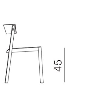 short armrest W 48cm 