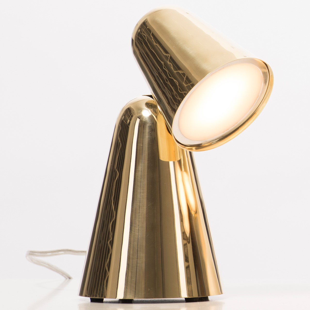 brass polished base / brass polished head  