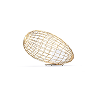 small satin gold 