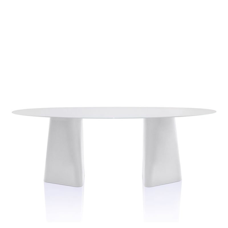 white easy clean base - white glass top 