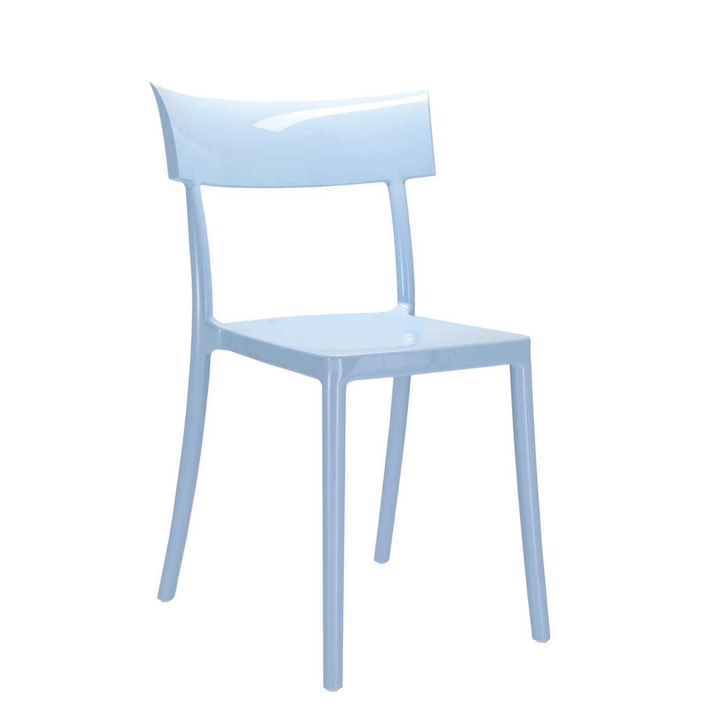 light blue glossy