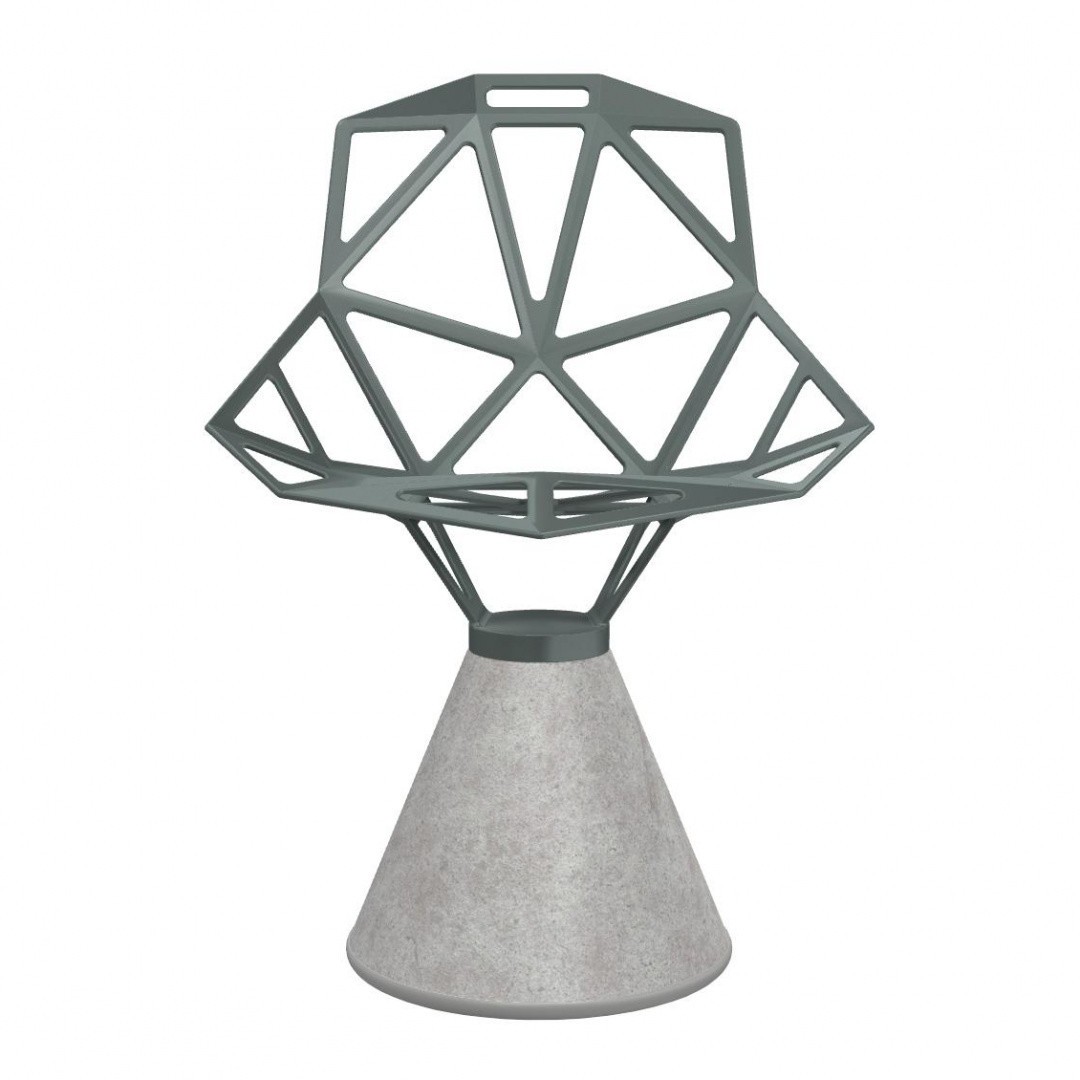seat in grey/green colour