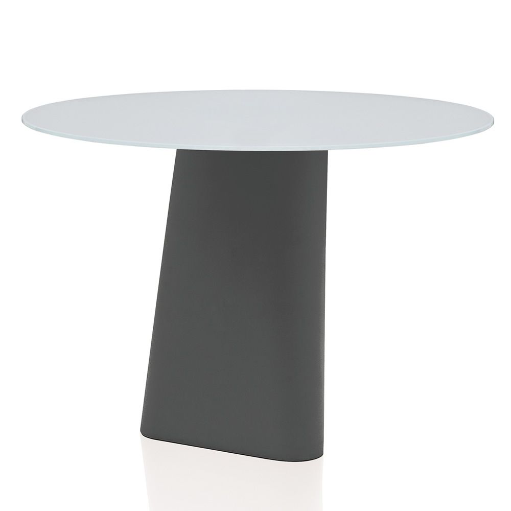 grey base / white glass top (outdoor)