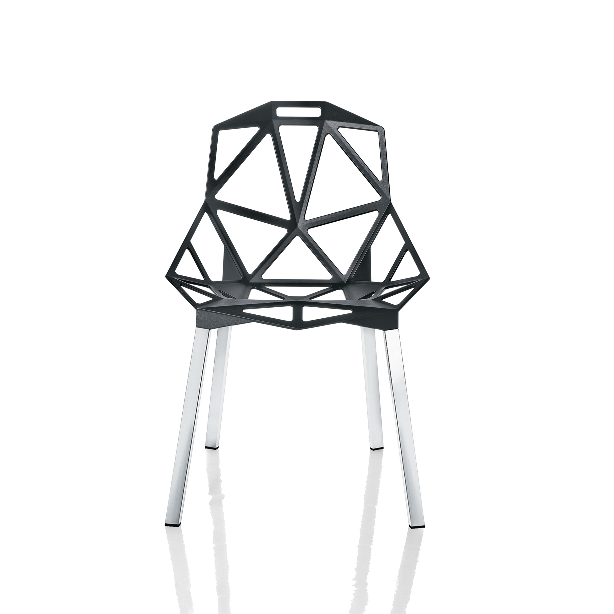 anthracite grey seat / anodised aluminium legs