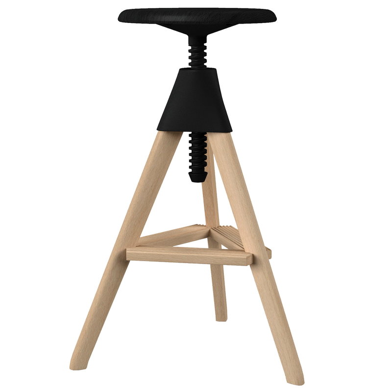 natural beech / black