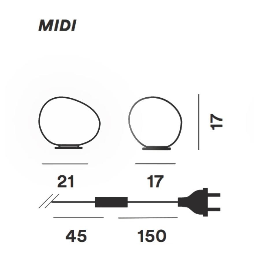 Midi on/off - graphite base