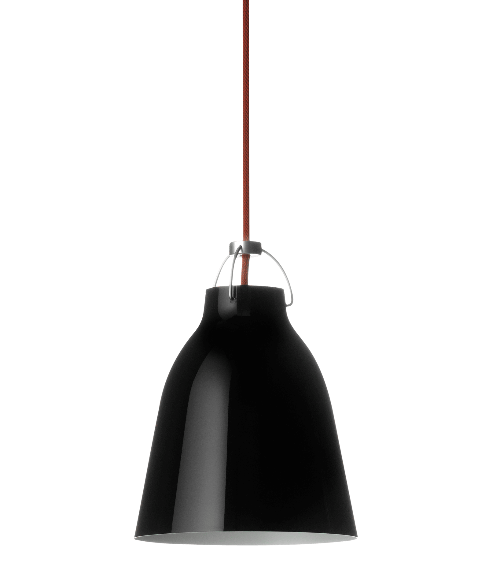 black / red cord